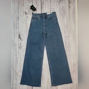 Rag & Bone The Sofie High-Rise Wide Leg Full Length Jeans Jen Flexi 29 NEW NWT